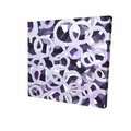 Fondo 32 x 32 in. Abstract Purple Circles-Print on Canvas FO3342267